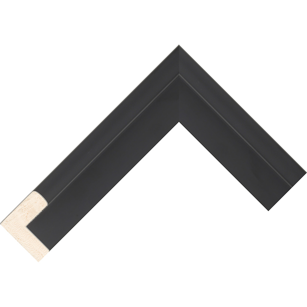 SMOOTH BLACK WOODEN FLOATING FRAME