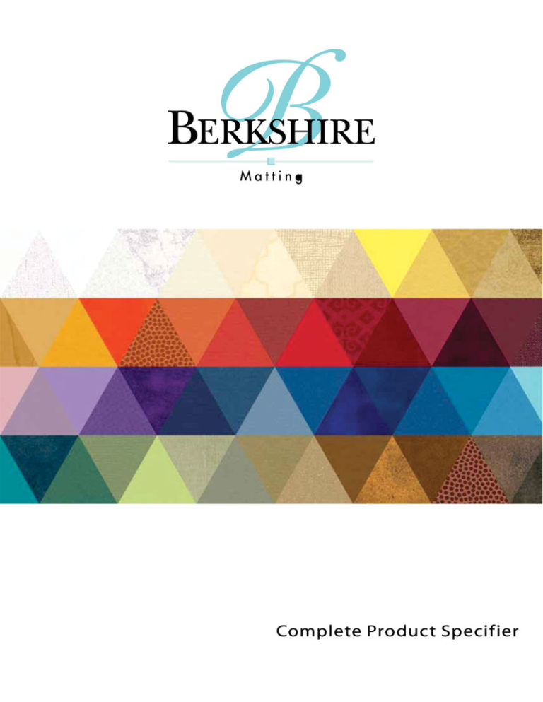 BERKSHIRE SPECIFIER FOR MOUNTBOARDS